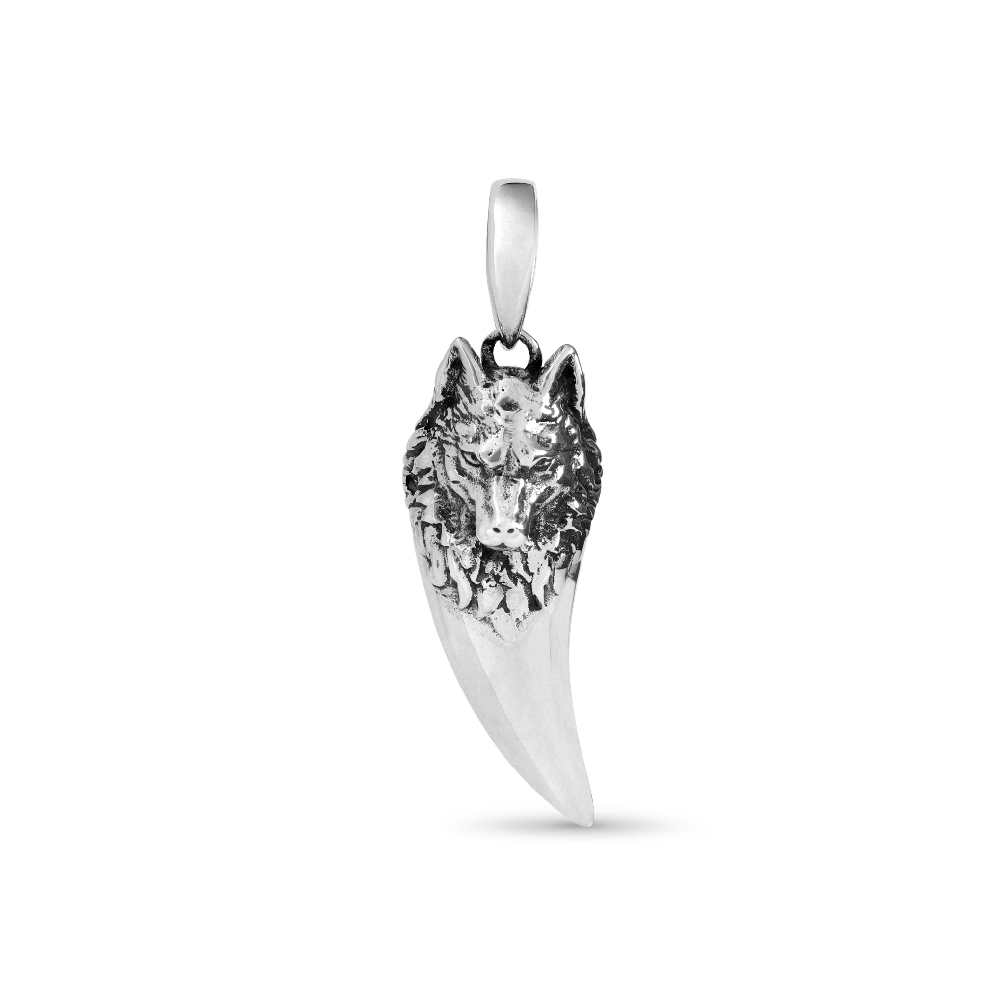 Wolf Fang Silver Pendant – Dynamis Jewelry