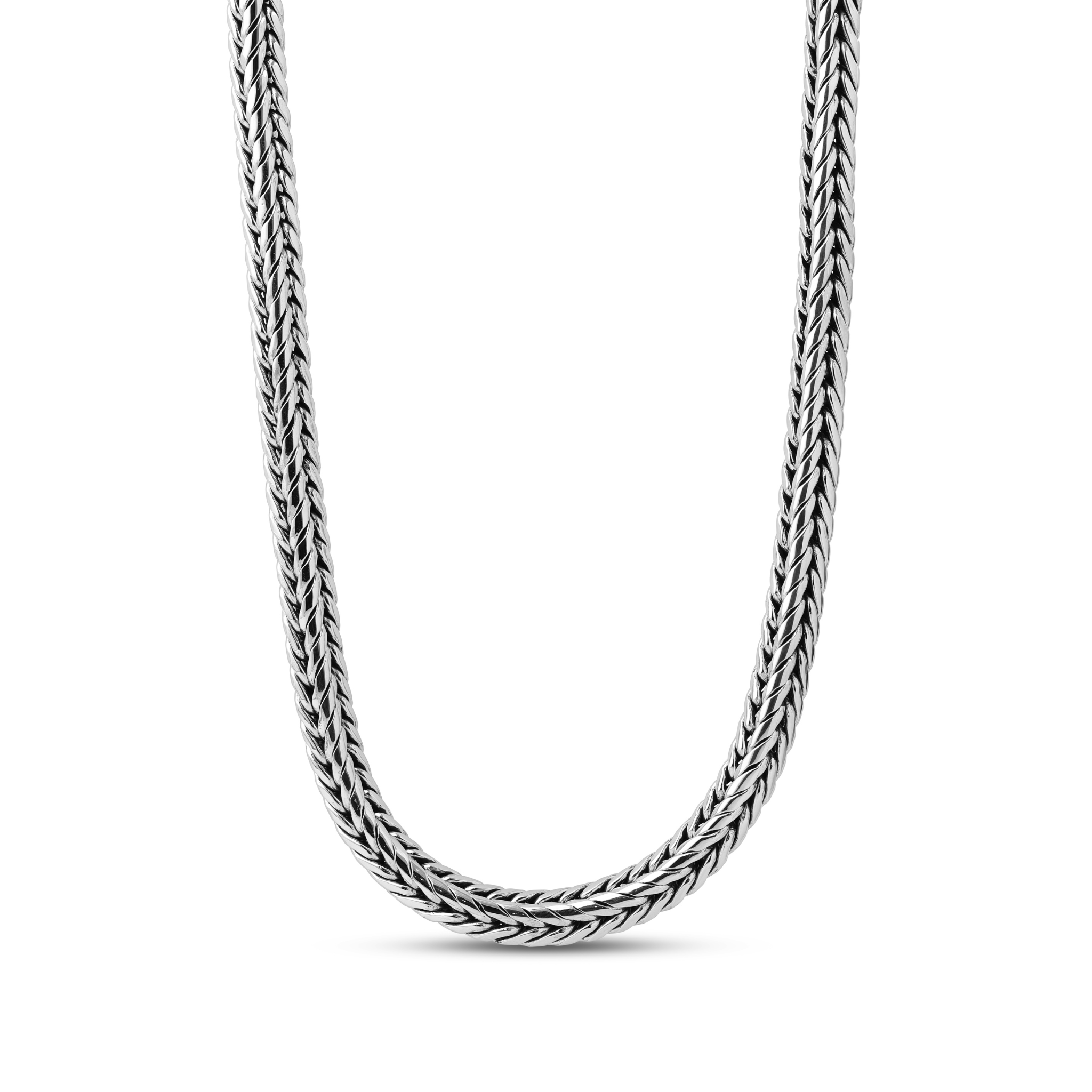 Heavy Foxtail silver chain – Dynamis Jewelry