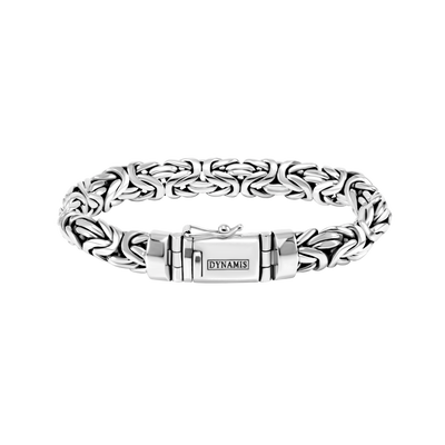 Heavy Byzantine silver bracelet (11 mm) | Oval