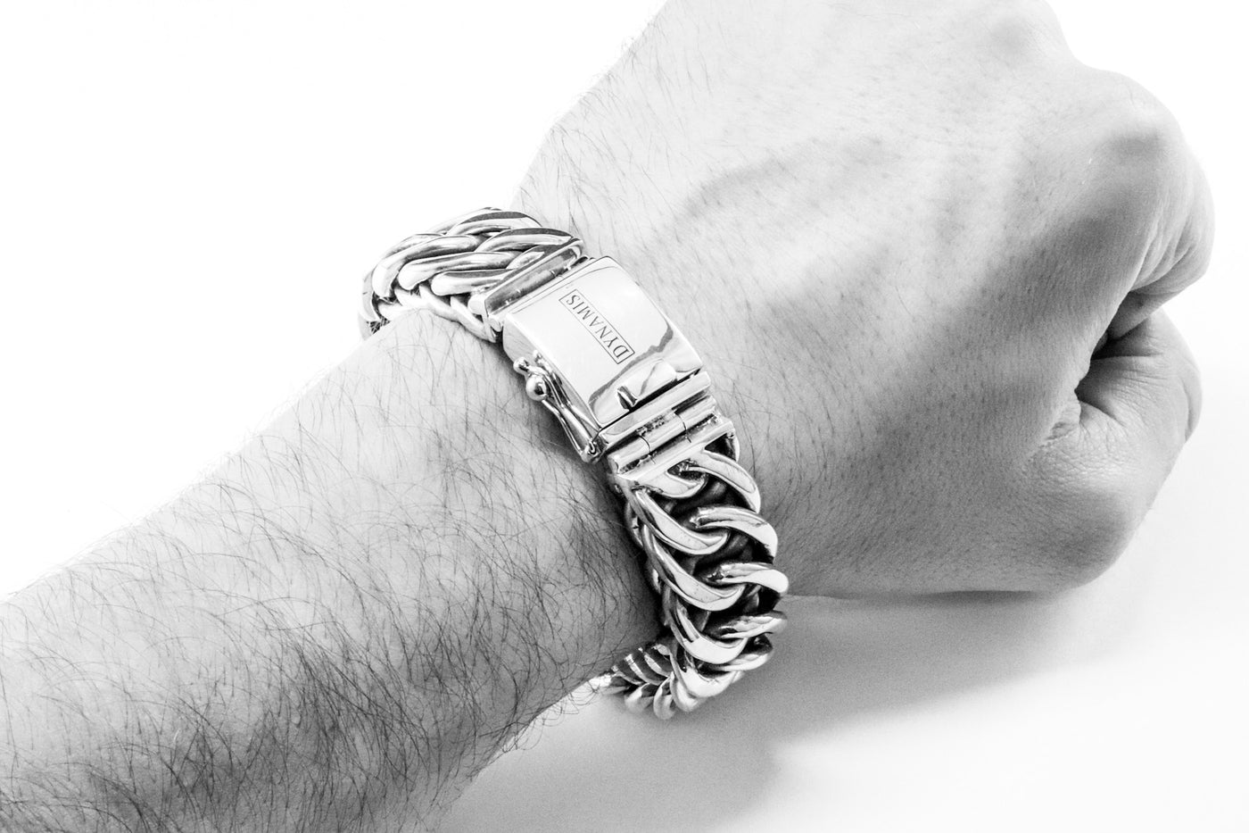 Persian chunky silver bracelet (20 mm)