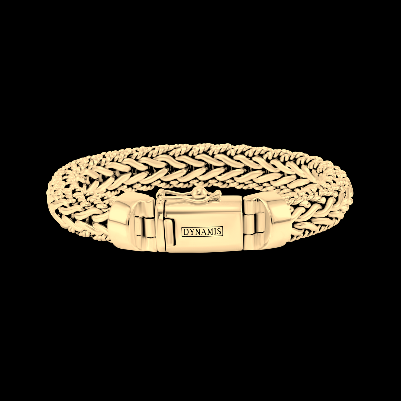Heavy Bali 14k Yellow Gold Bracelet (12 mm)