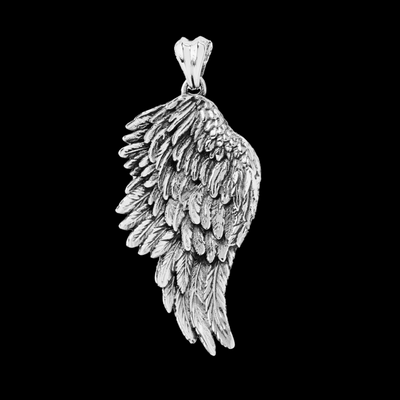 银色天使之翼吊坠