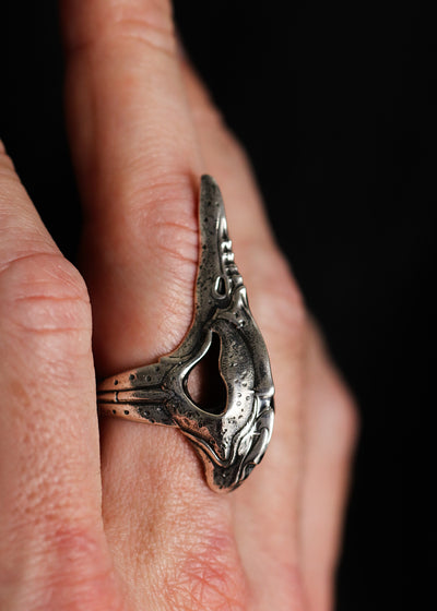 Silver Plague Doctor Ring