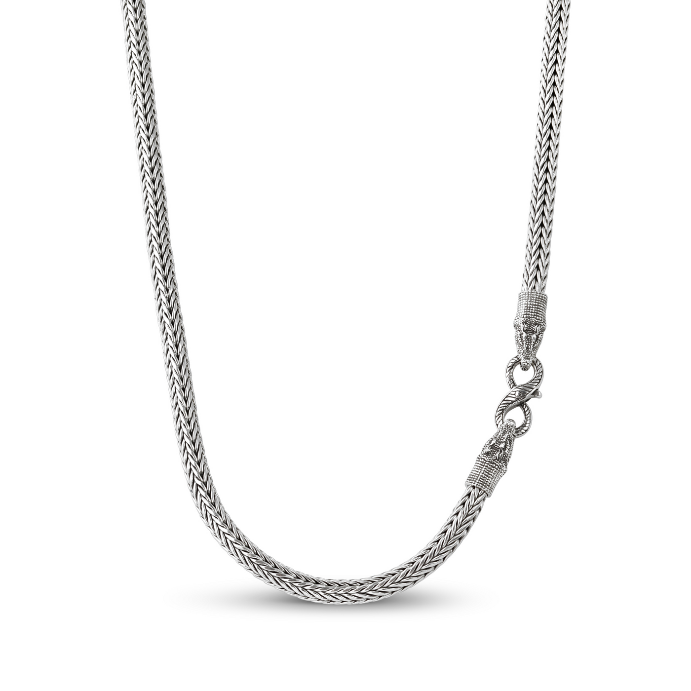 Crocodile Silver Necklace