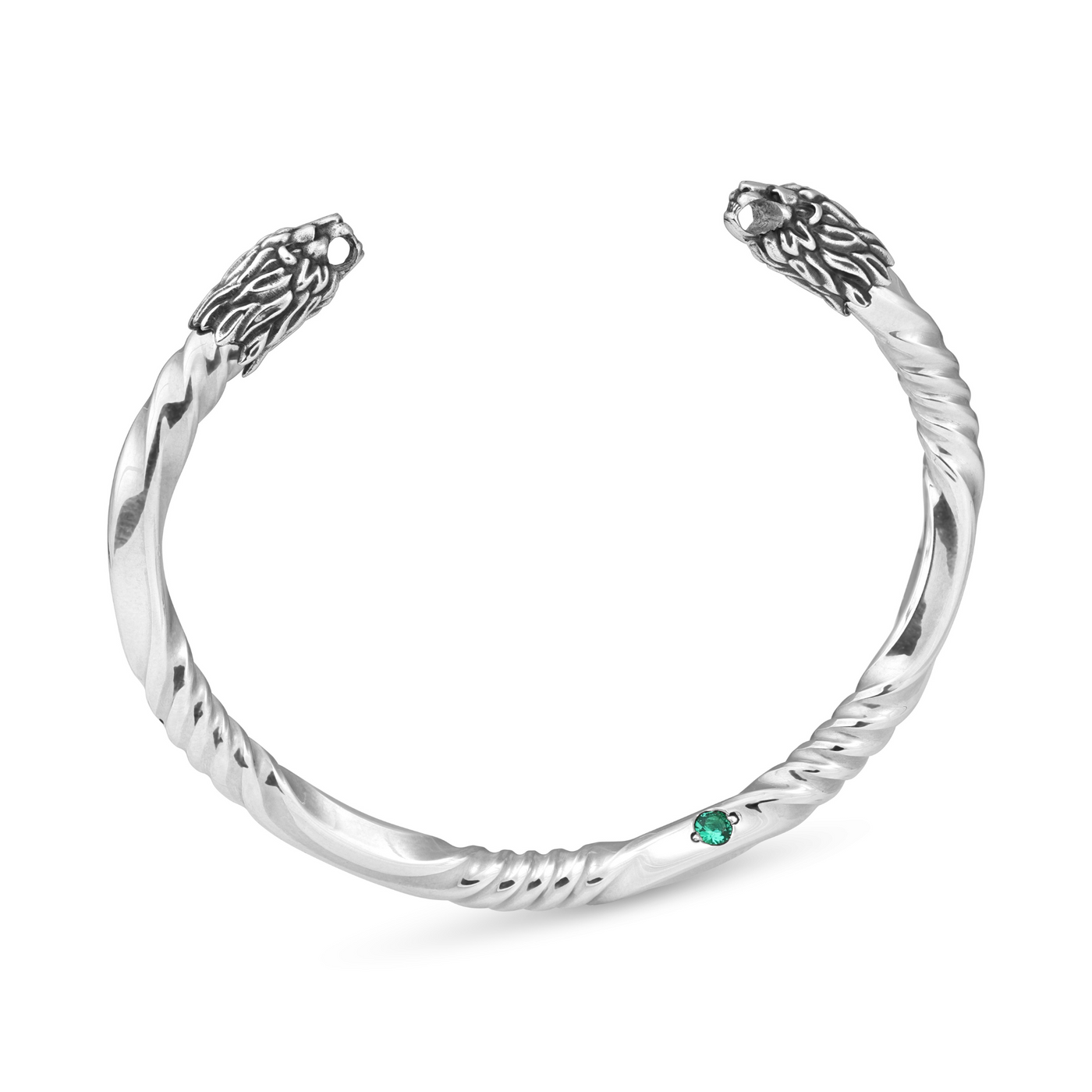 Lion Emerald Cuff