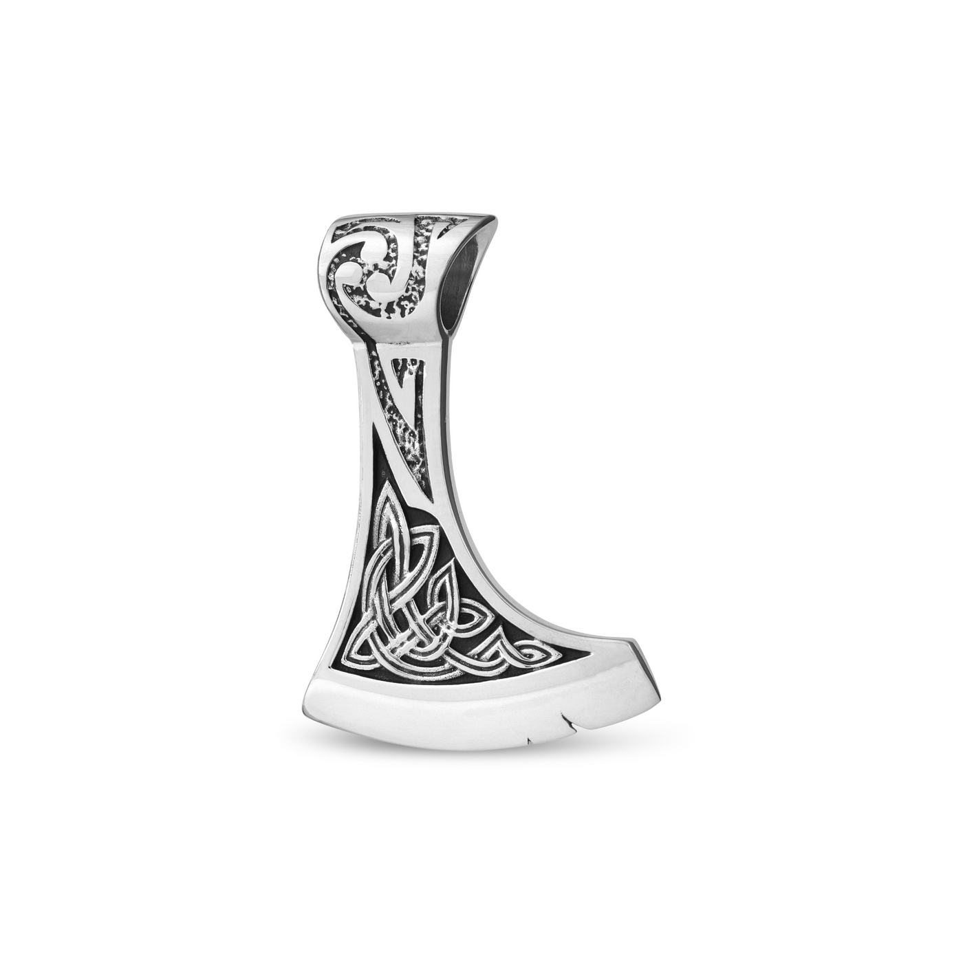 Silver Celtic axe