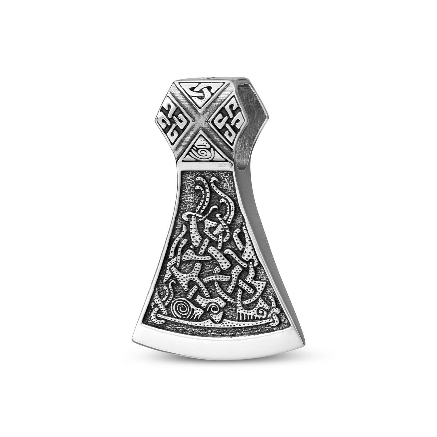 Silver Celtic axe