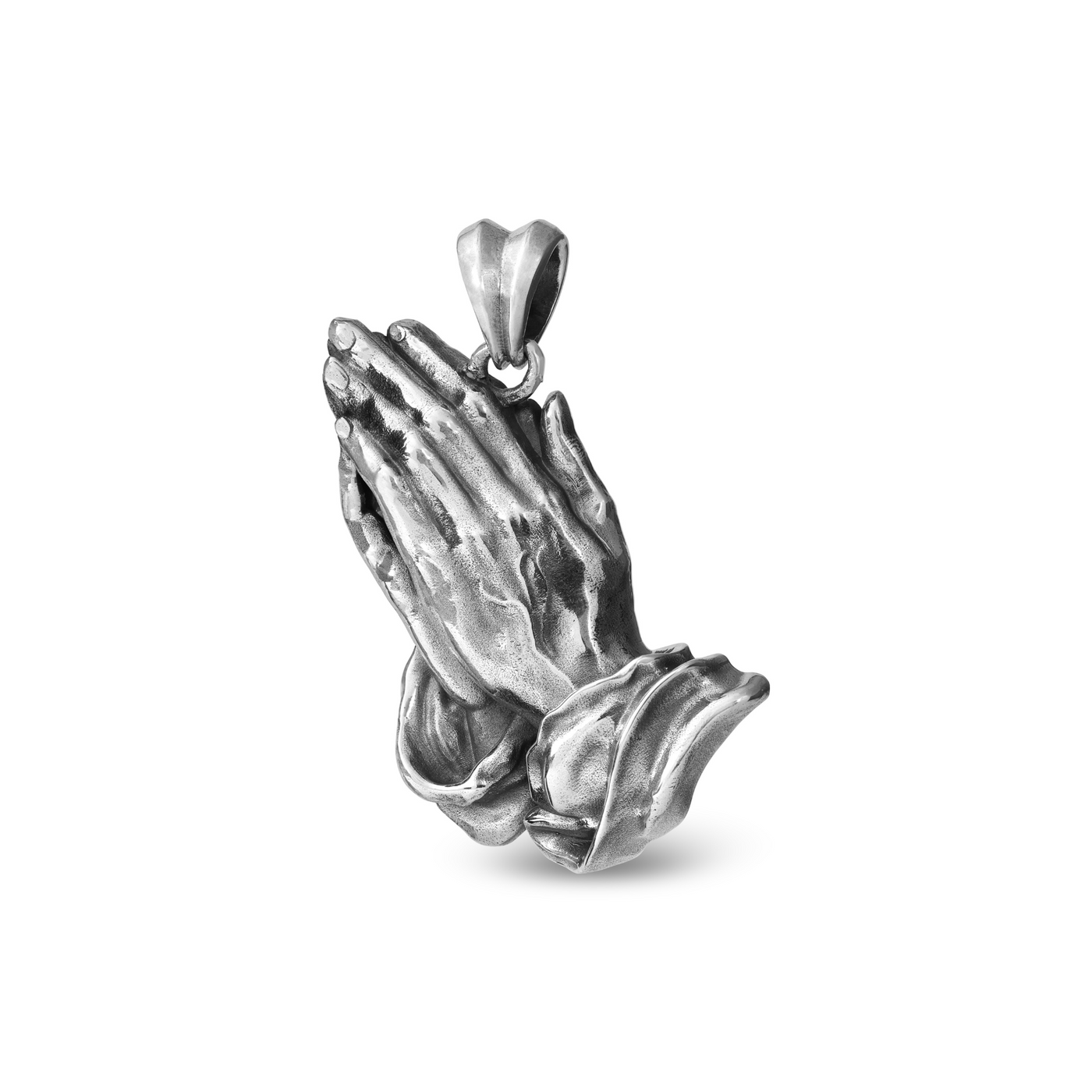 PRAYING HANDS Silver Pendant