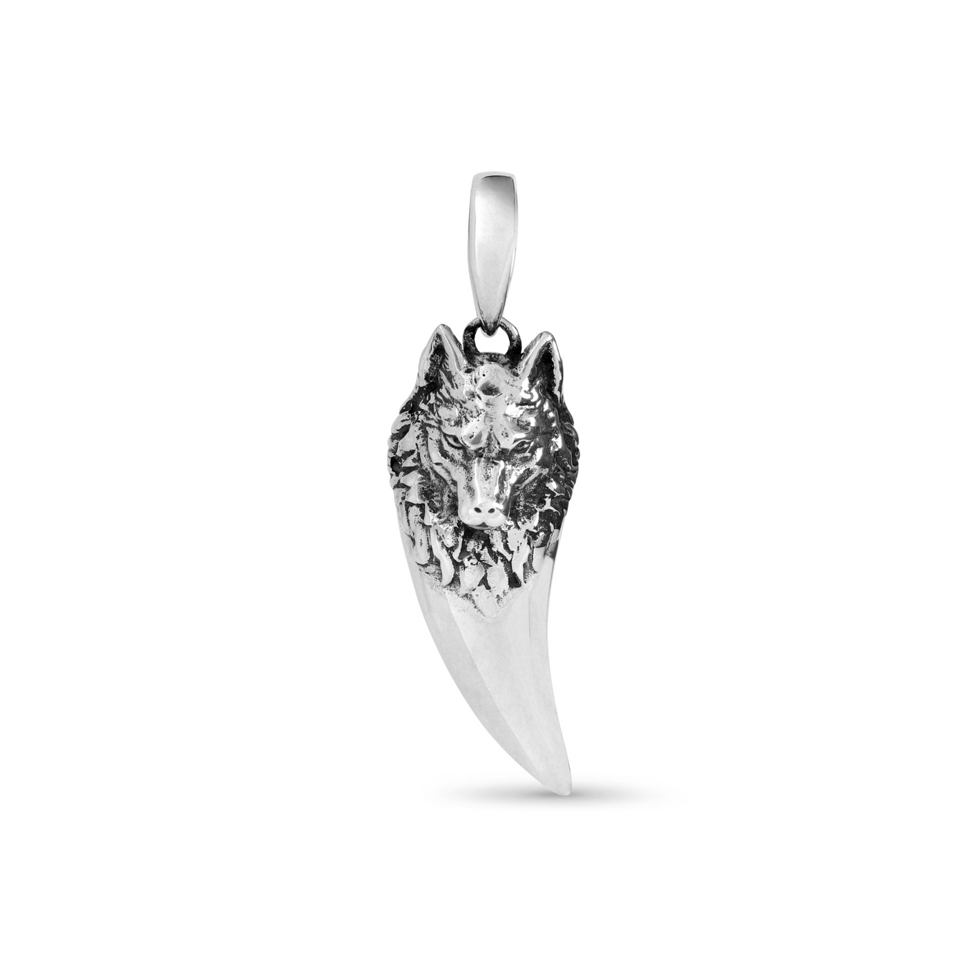 Wolf Fang Silver Pendant