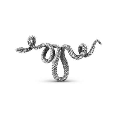 Serpent Silver Pendant