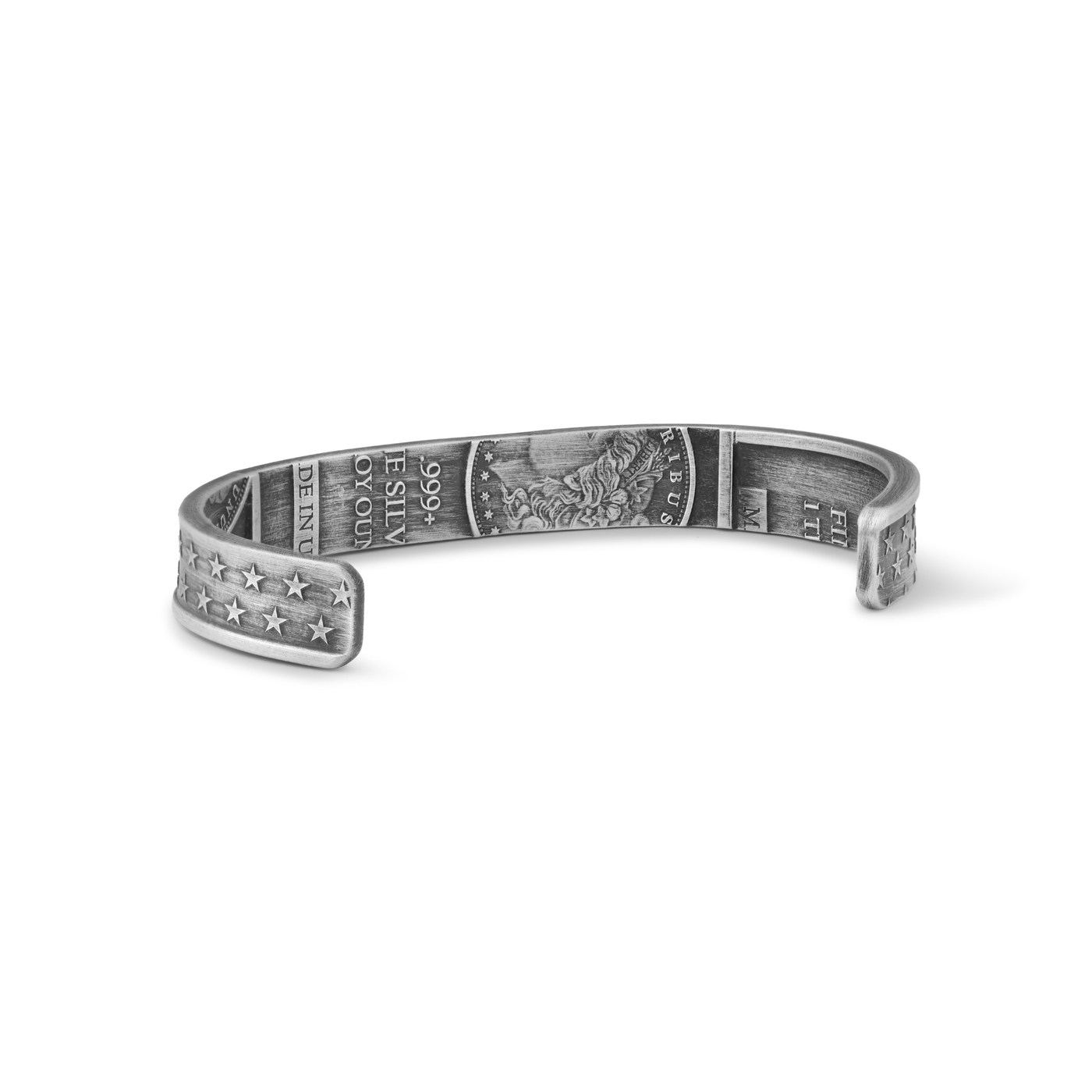 Stars of Freedom Cuff Bracelet / 999 Fine Silver