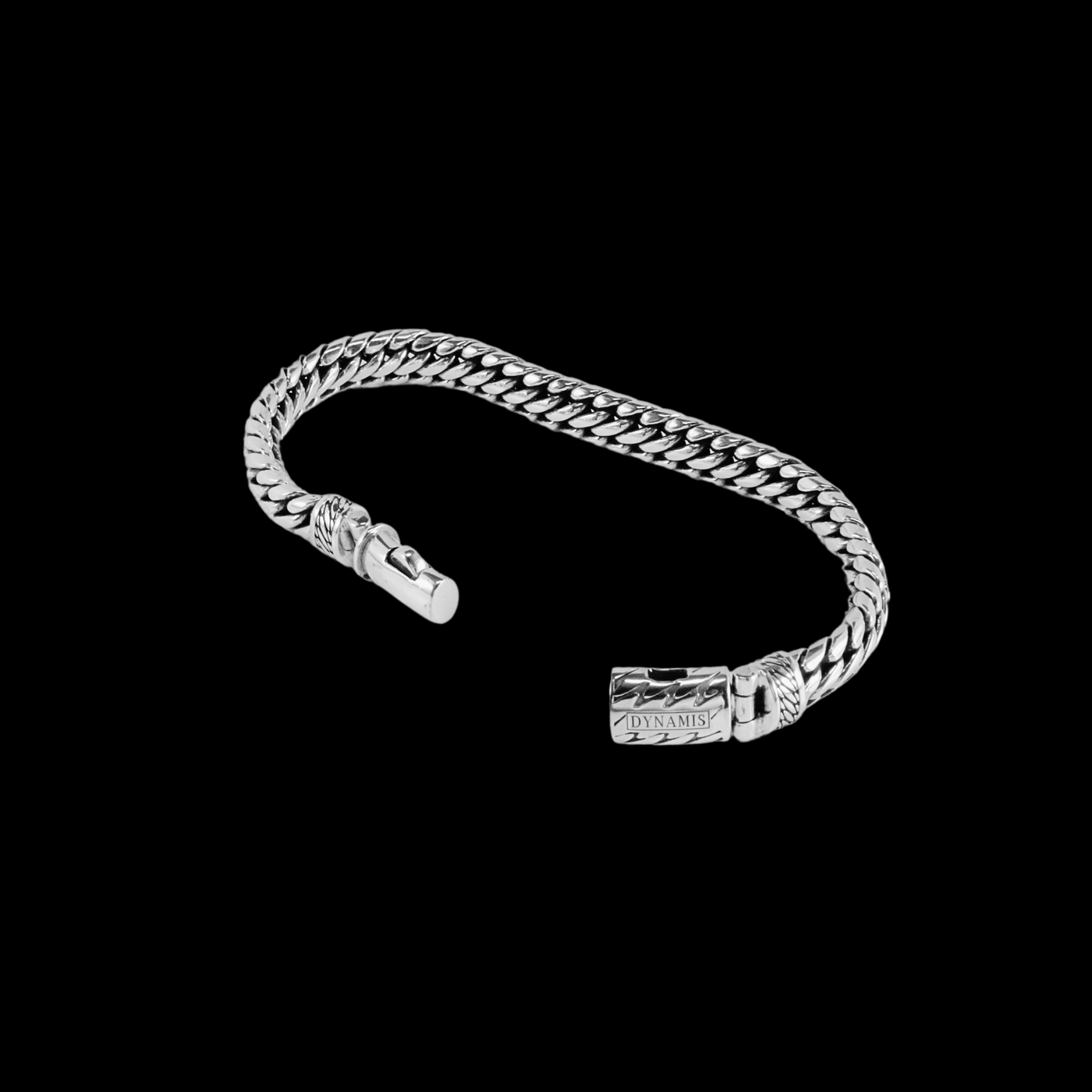 编织蛇银手链