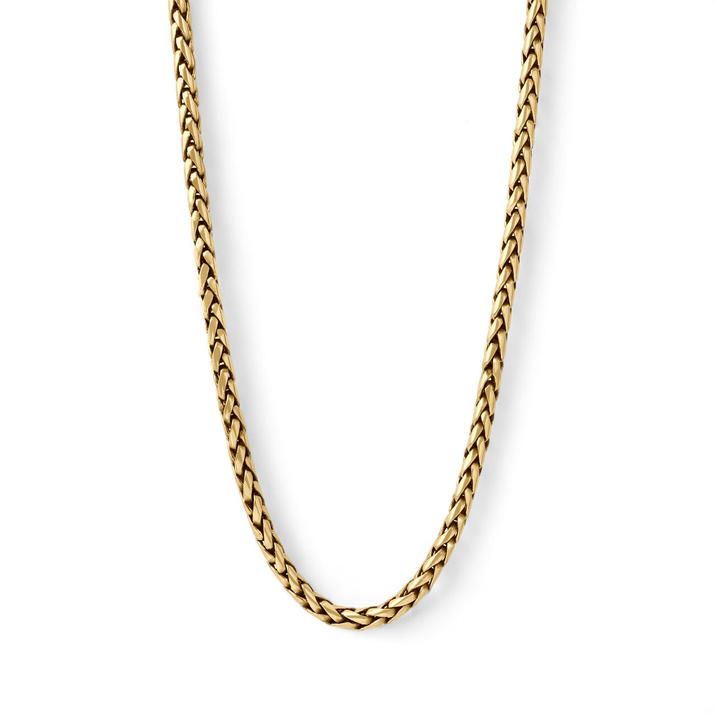 Bali 18k Yellow Gold necklace (4 mm)