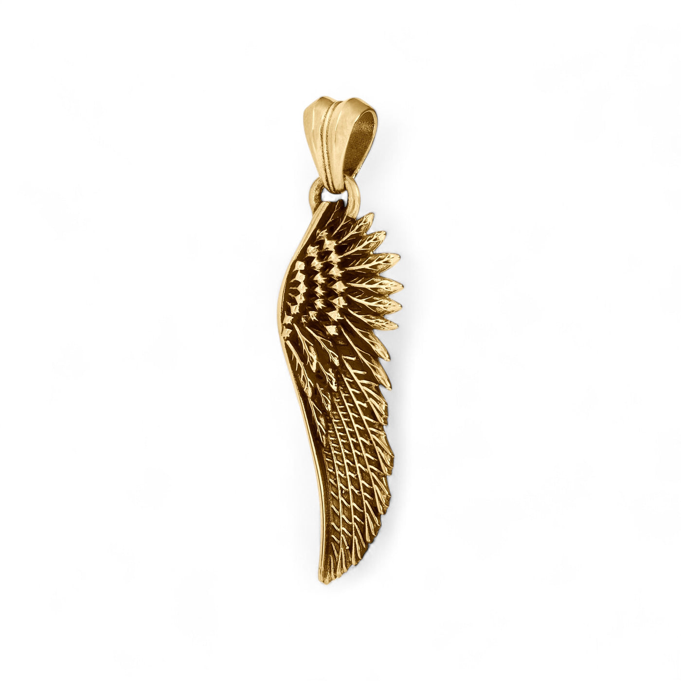 14k Yellow Gold Angel Wing Pendant