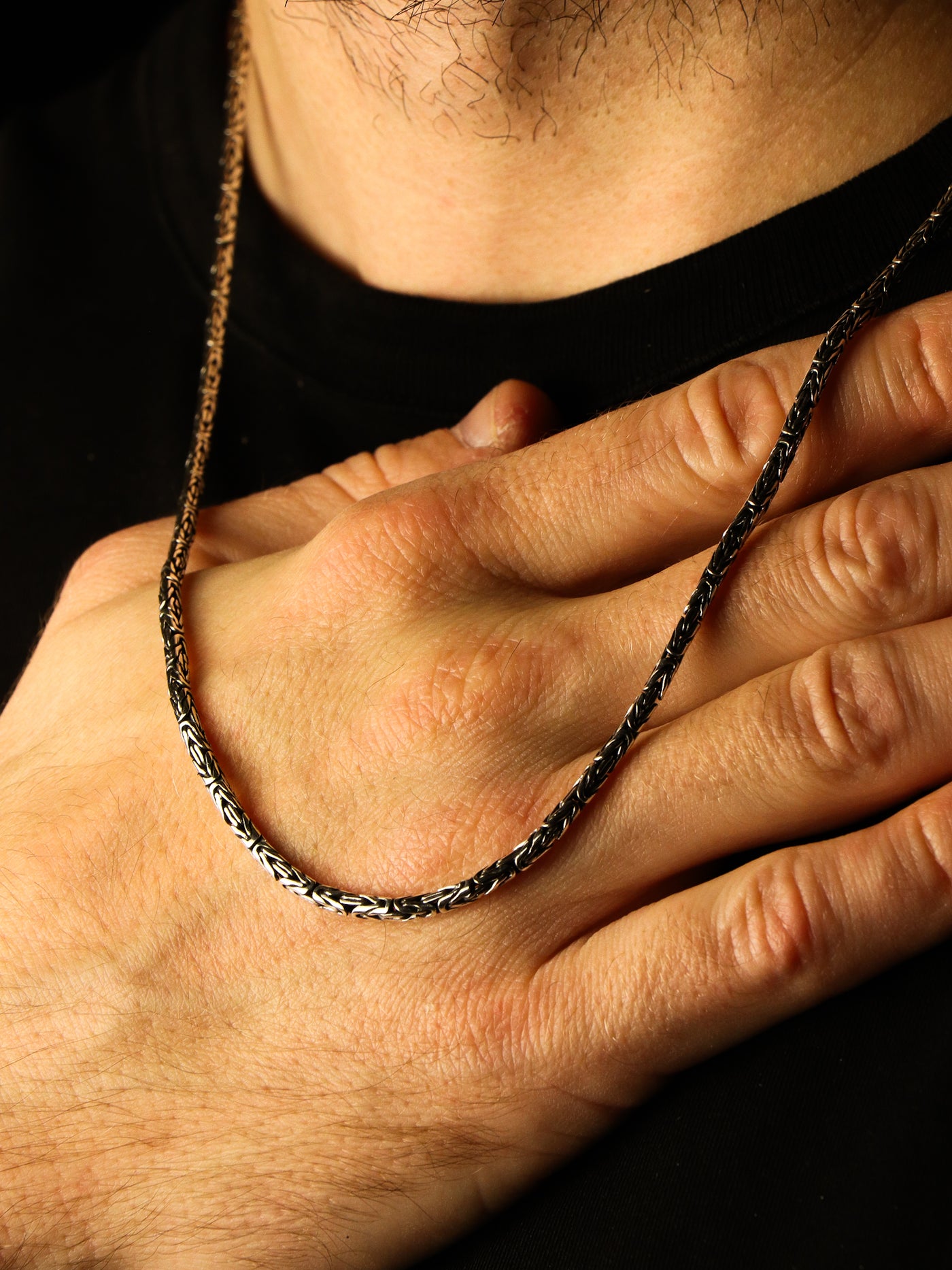 拜占庭银项链（2.5 毫米）