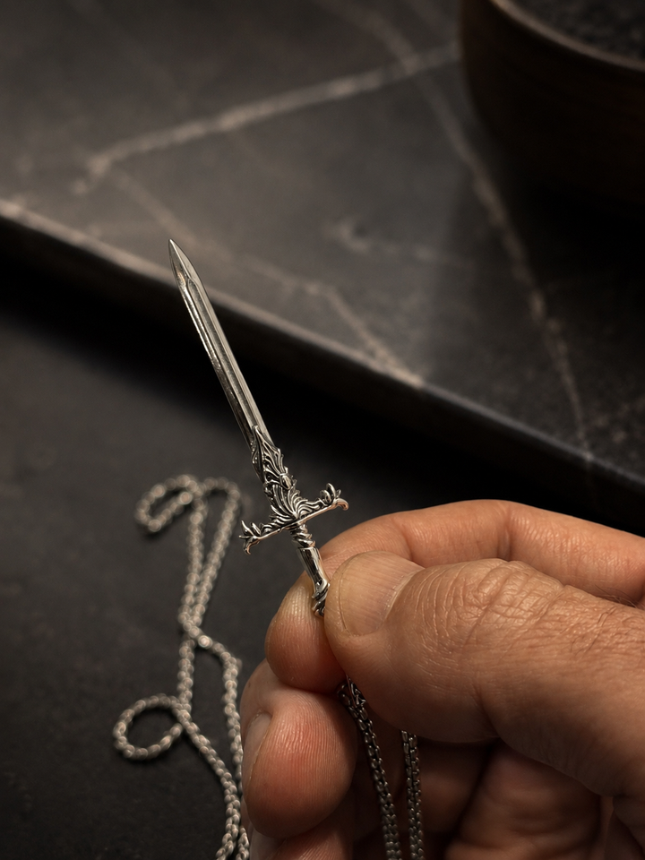 Sword Silver Pendant – Dynamis Jewelry