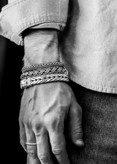 The Legend Heavy Bali Silver Bracelet