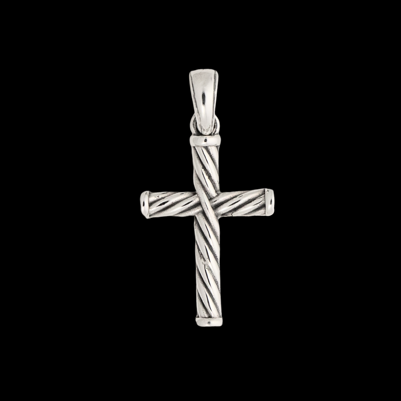 十字架银吊坠