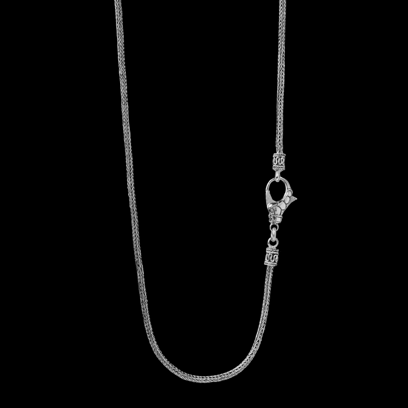 狐尾银项链（2.5 毫米）