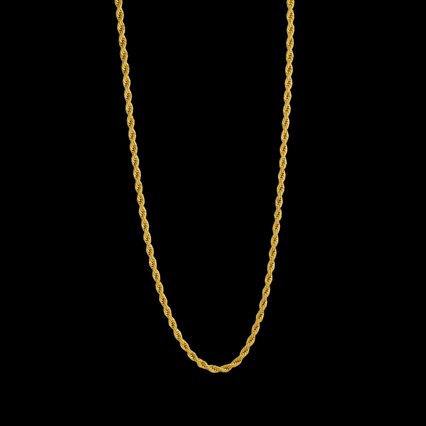 Collar de cuerda 3 mm (Oro)