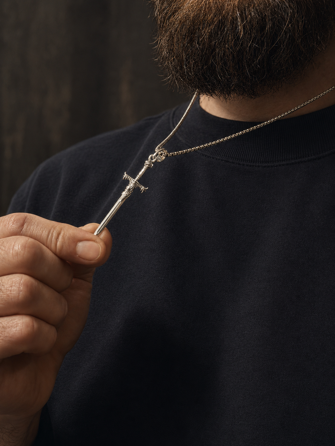 Sword Silver Pendant – Dynamis Jewelry