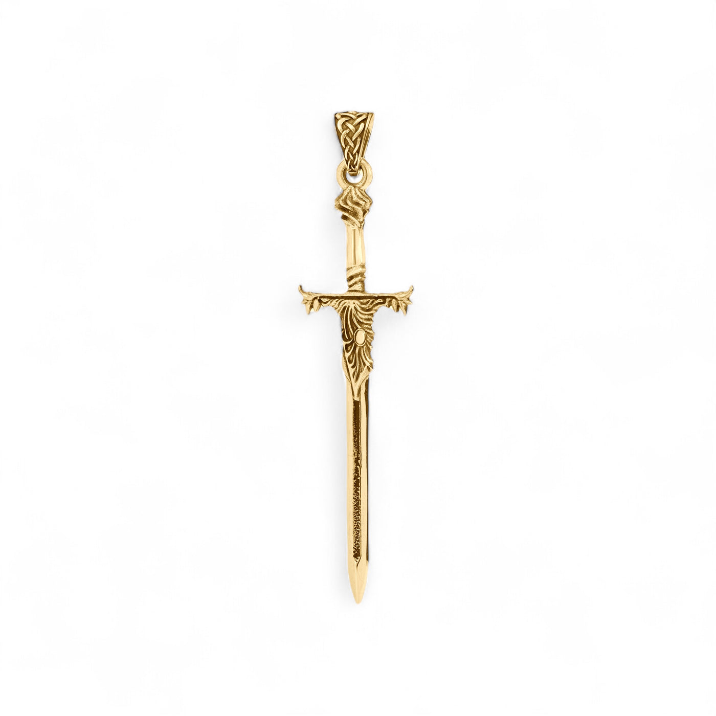 14k Yellow Gold Sword Pendant