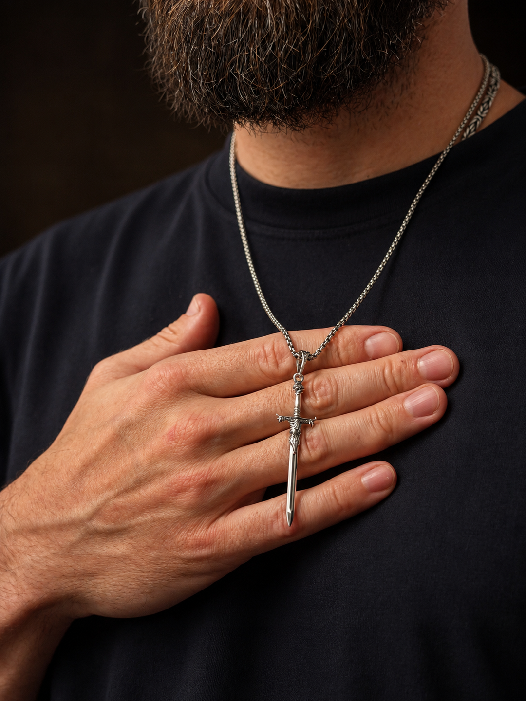 Sword Silver Pendant – Dynamis Jewelry