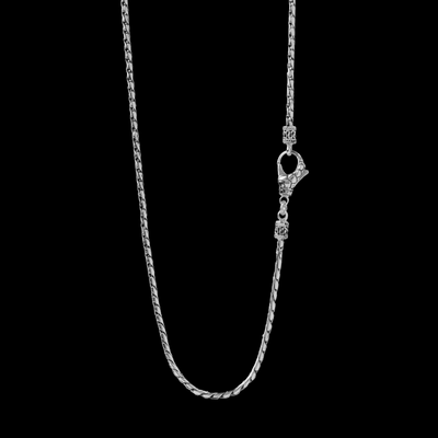 Cobra Silver Necklace (2.5 mm)