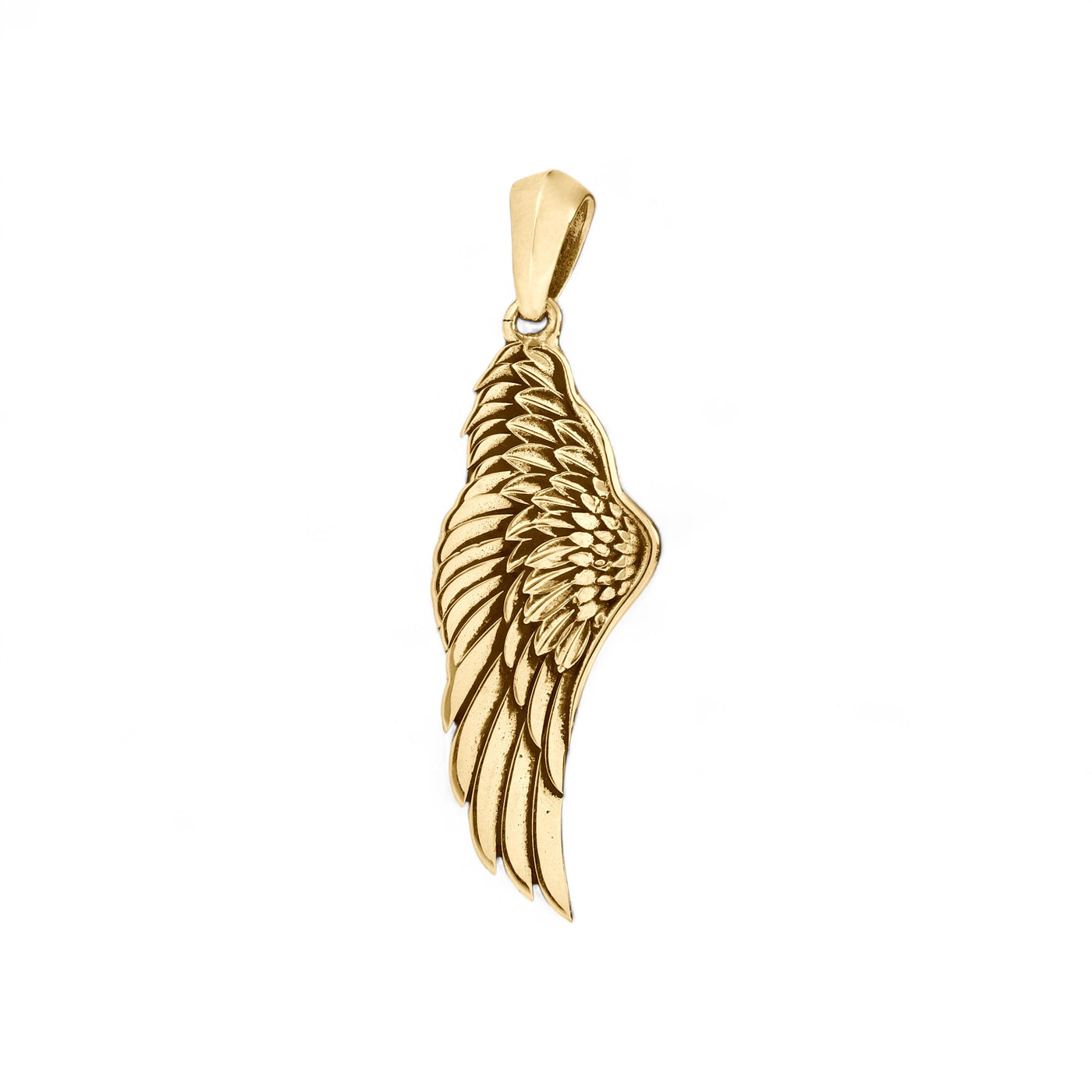 14k Yellow Gold Angel Wing Pendant