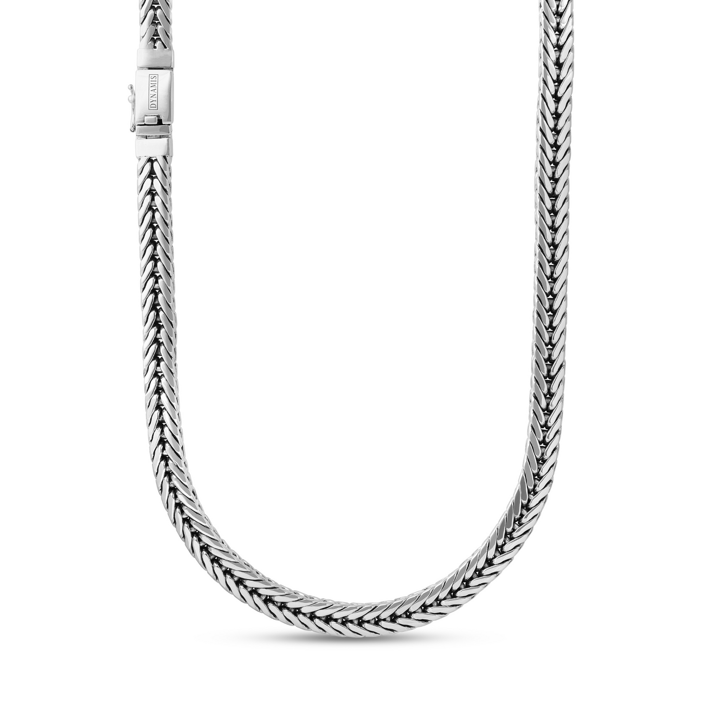 Heavy silver foxtail necklace (10 mm)