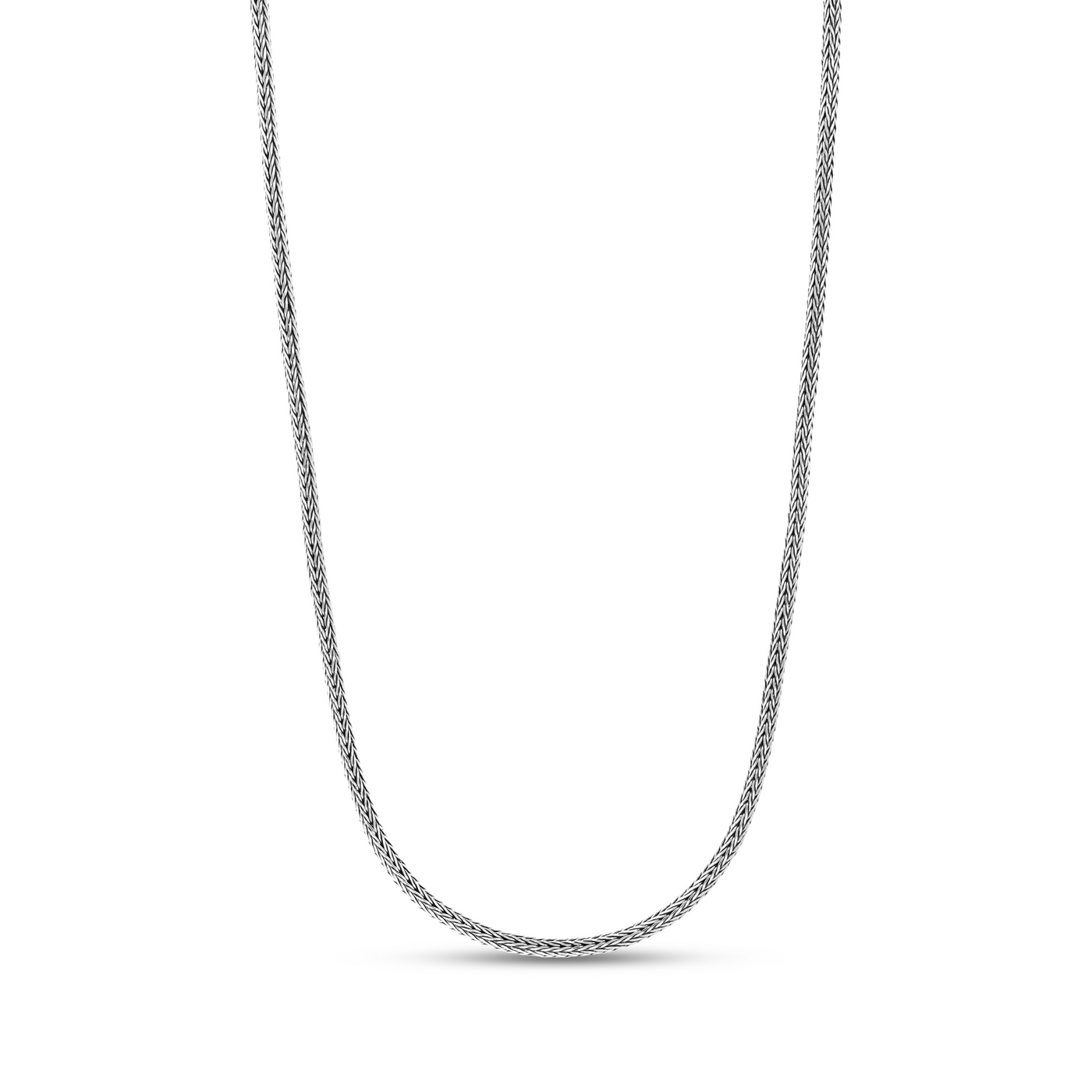 Foxtail Silver Necklace (2.5 mm)