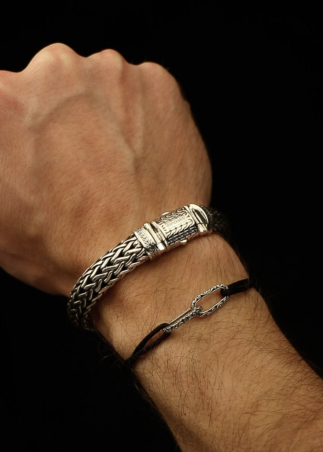 Heavy Byzantine Silver Bracelet (12 mm) | 925 Sterling Silver