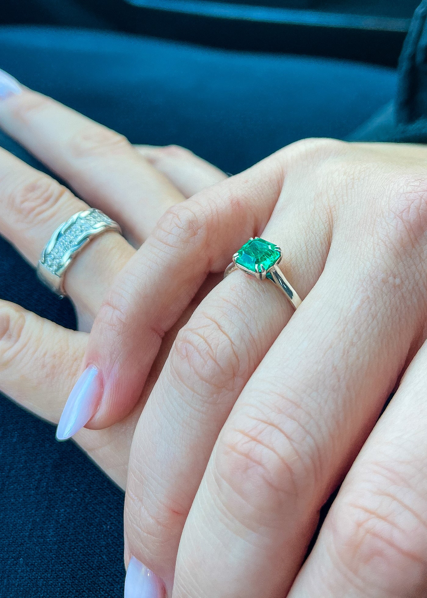 14k Yellow gold Emerald Ring