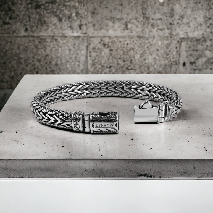 The Weave - Foxtail Silver 2.0 Bracelet – Dynamis Jewelry
