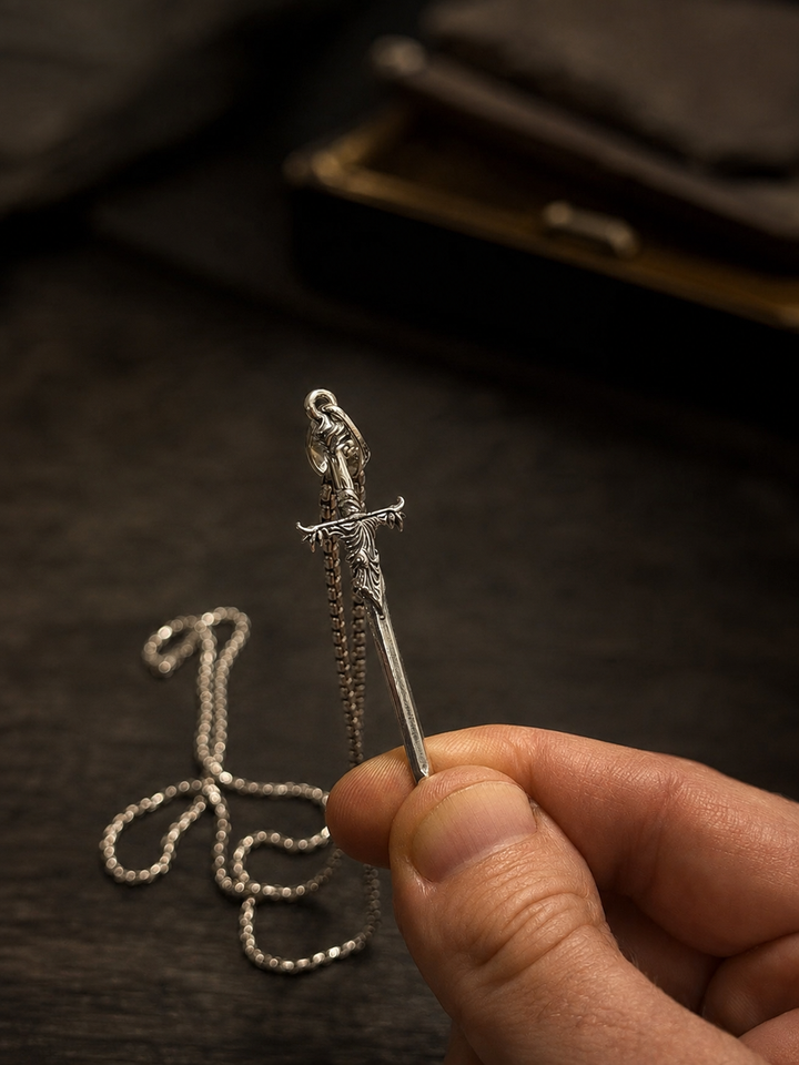 Sword Silver Pendant – Dynamis Jewelry