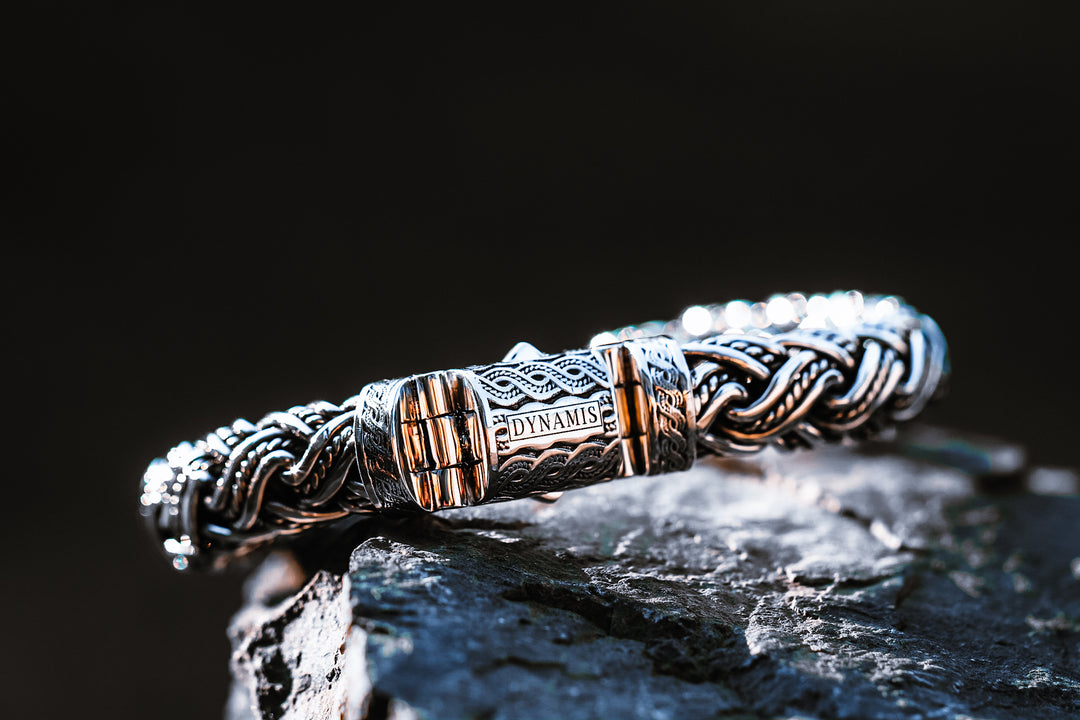 Heavy Bali Silver Bracelet (12 mm) | 925 Sterling Silver | Dynamis