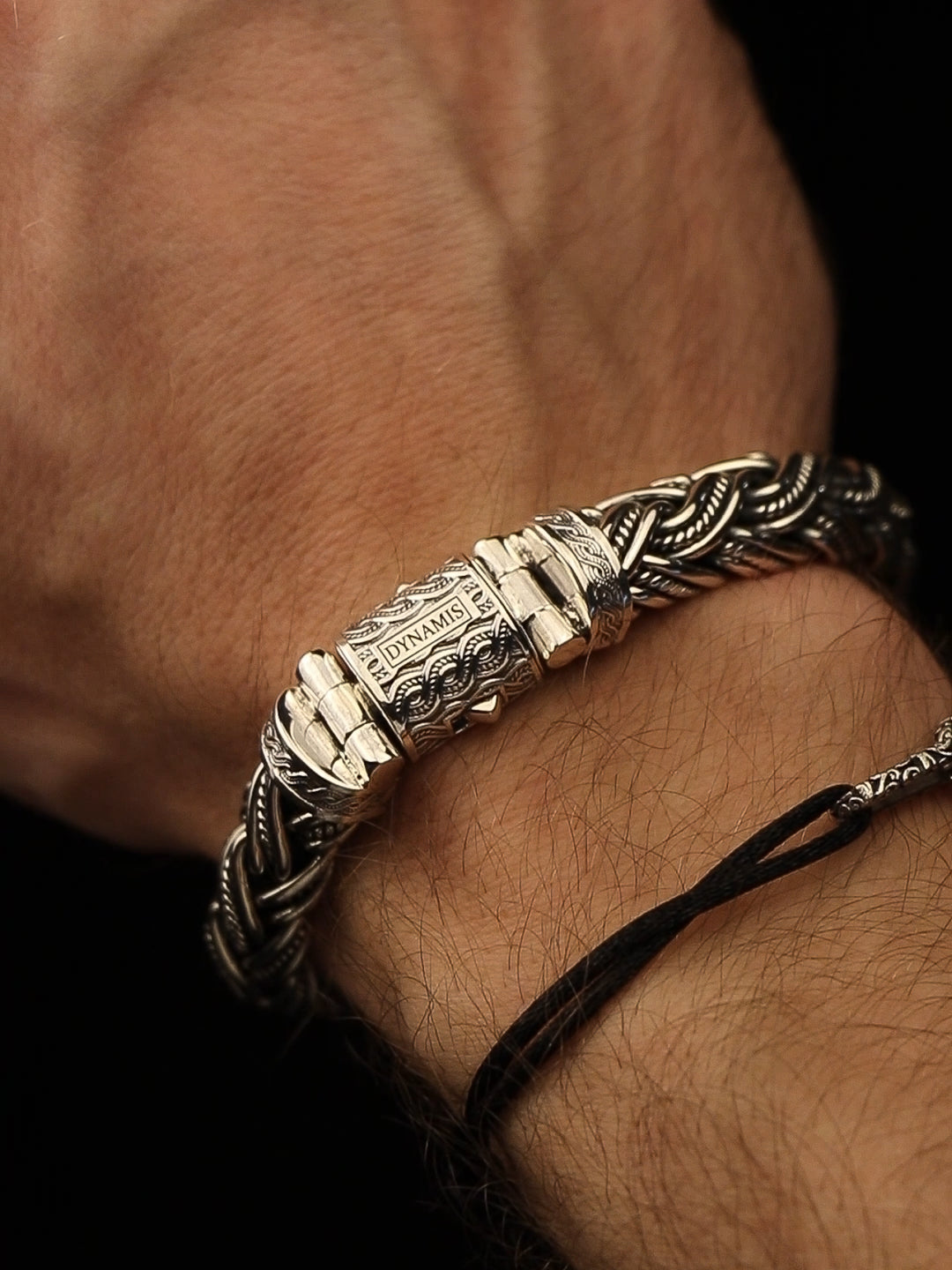 Suardana Silver Bali ブレスレット Heavy Bali Silver Bracelet (12 mm) | 925 Sterling Silver | Dynamis