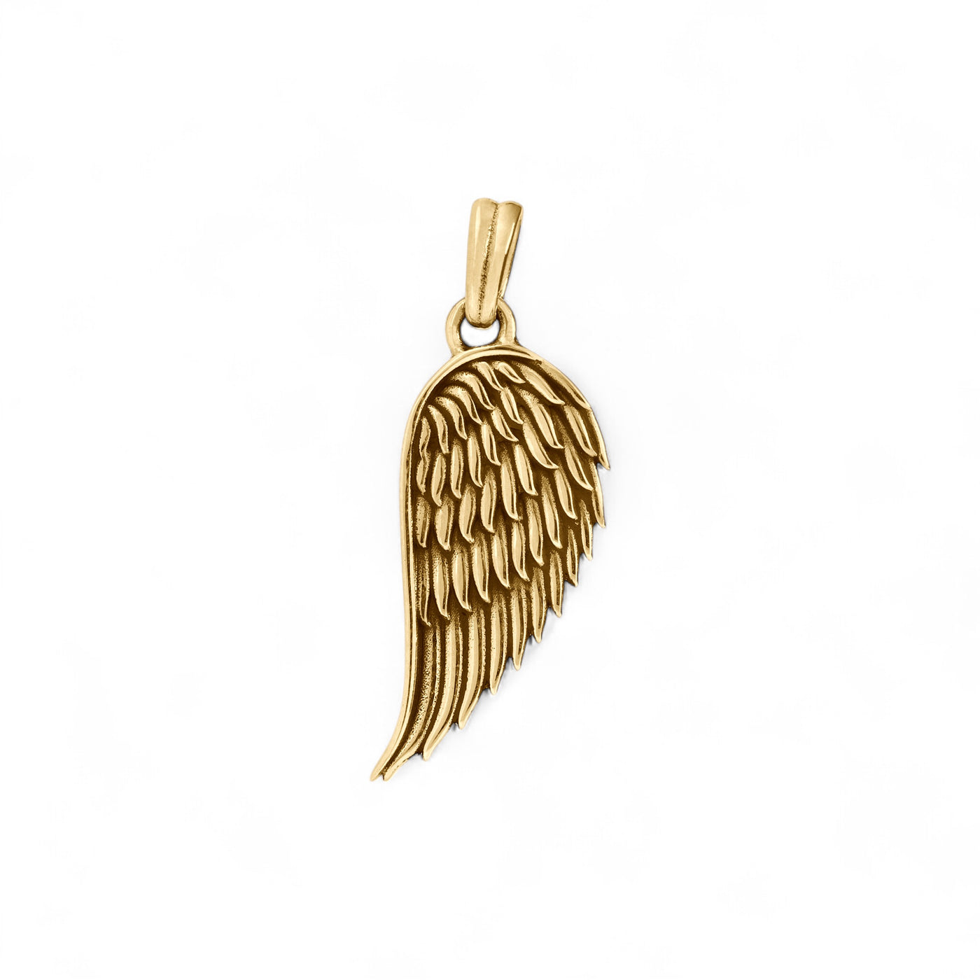 14k Yellow Gold Angel Wing Pendant