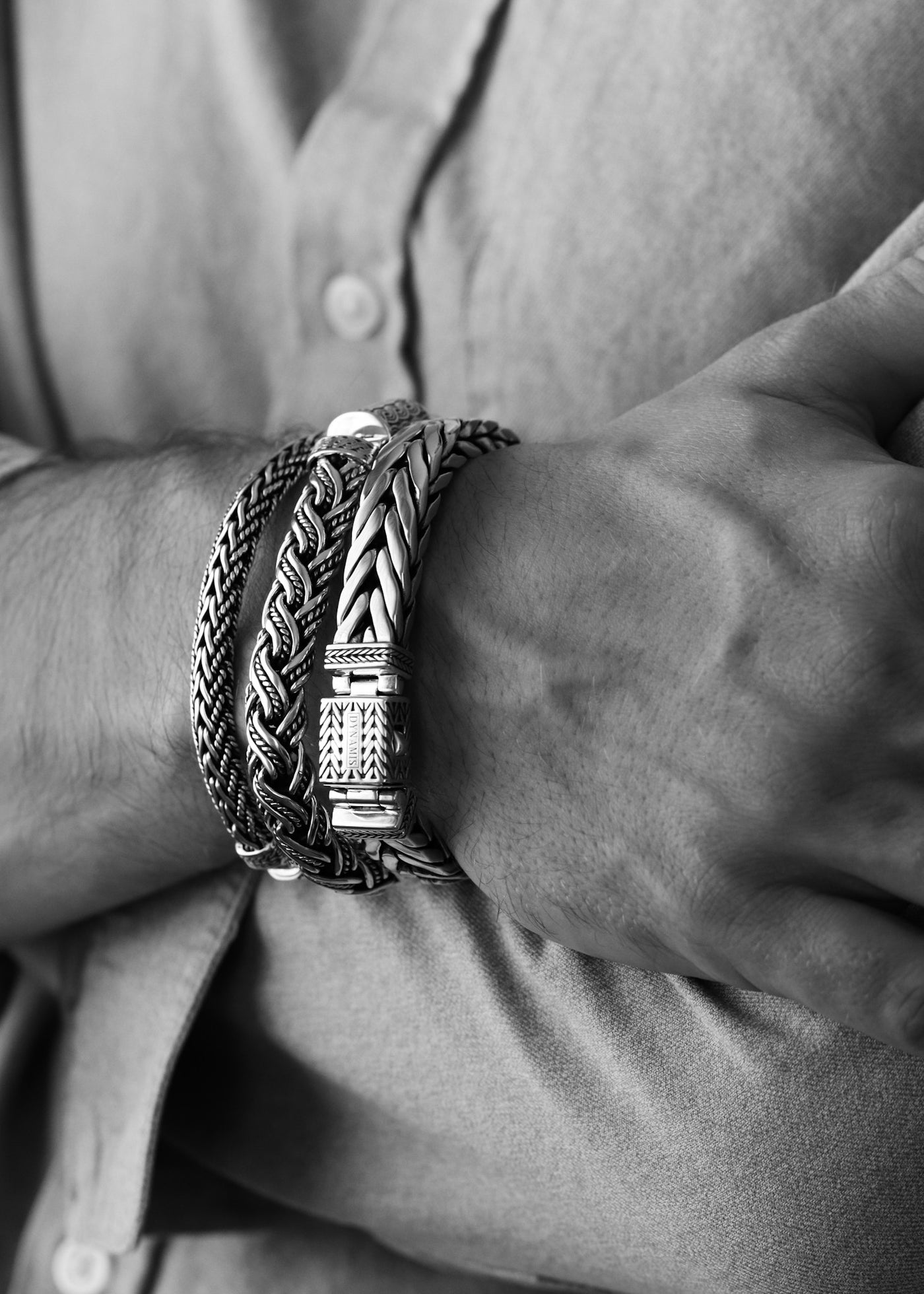 The Legend Heavy Bali Silver Bracelet