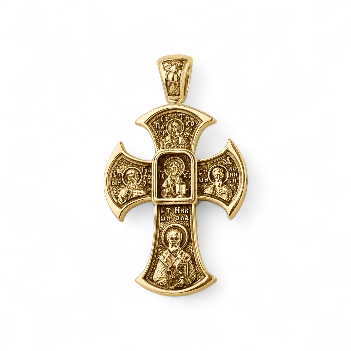 Cruz de oro amarillo de 14 k.