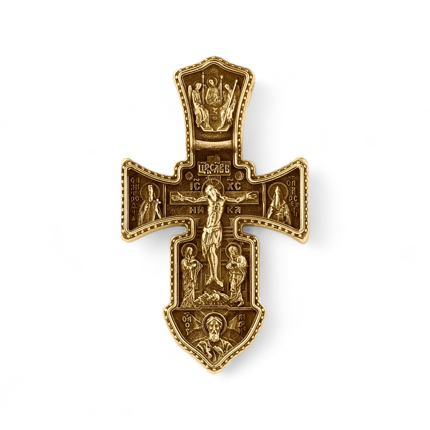 Heavy 14k Yellow Gold cross