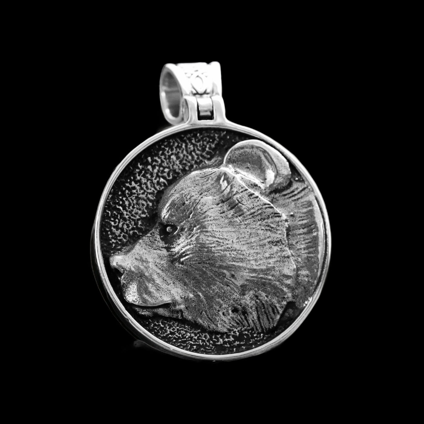 Grizzly Paw Silver Pendant