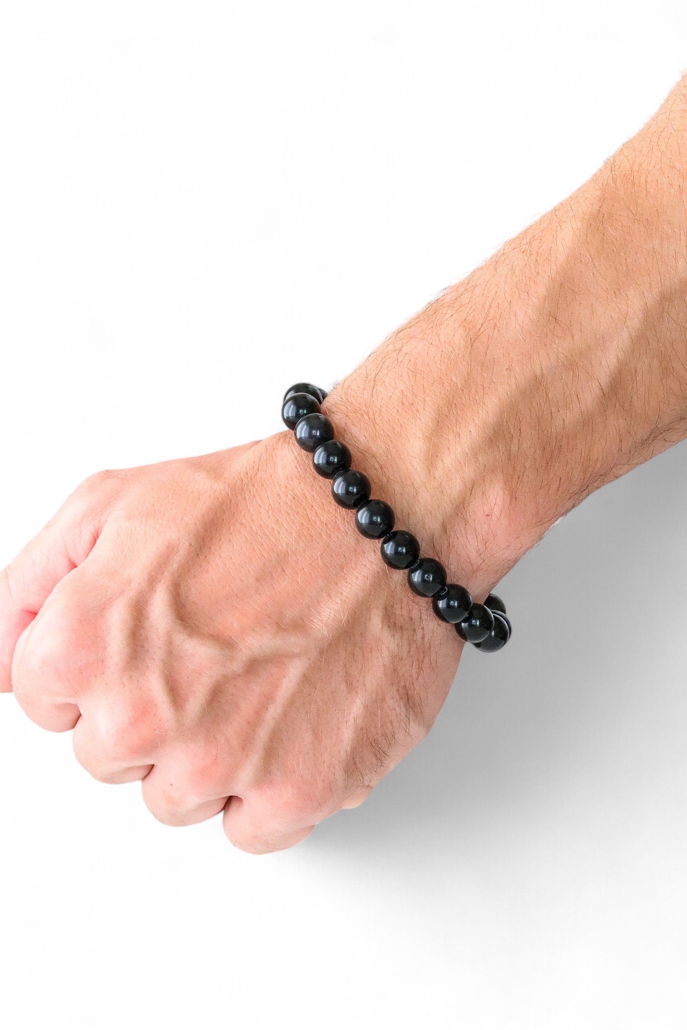 Pulsera de obsidiana negra