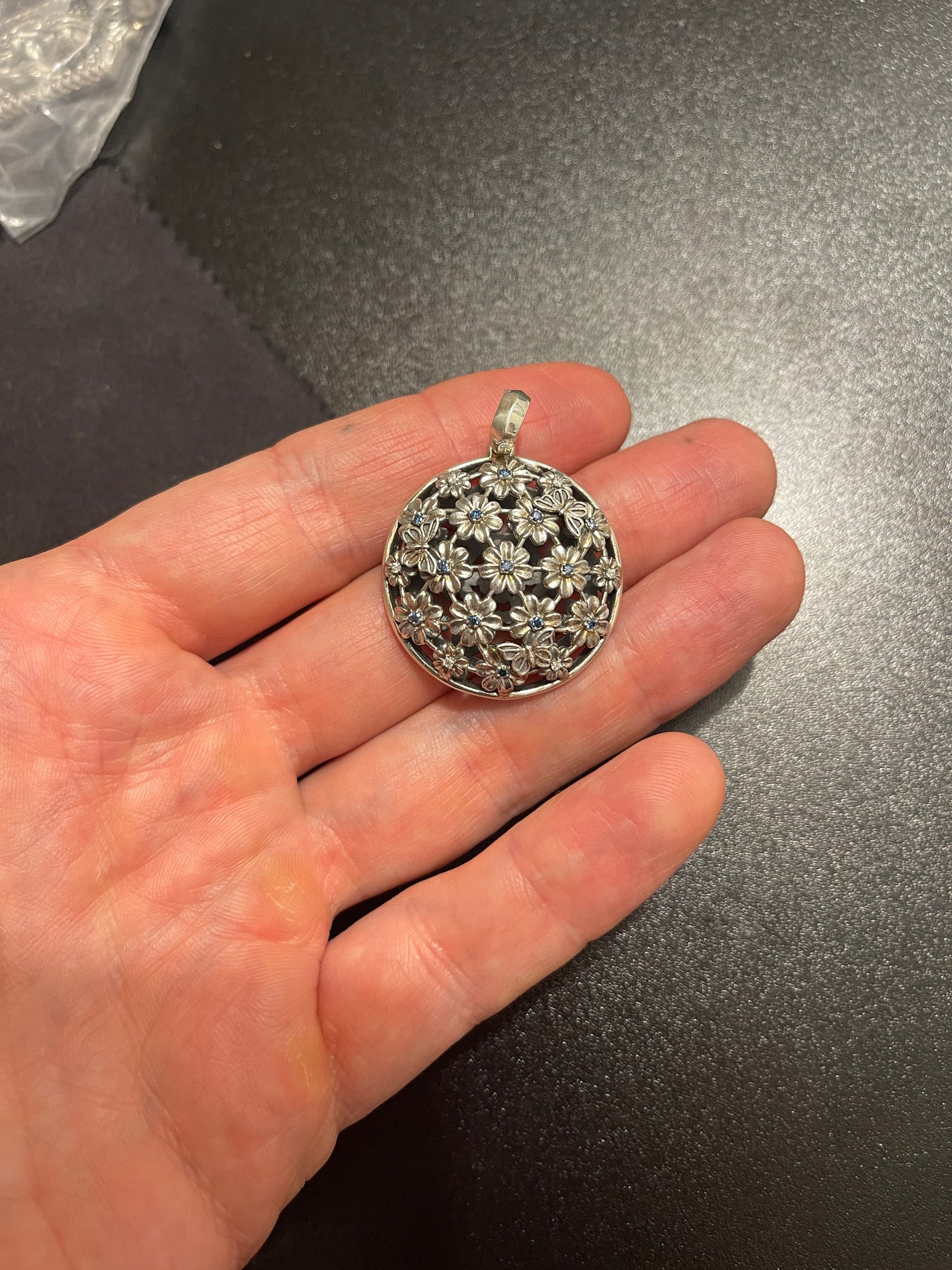 Blossom & Flutter Pendant (Blue)