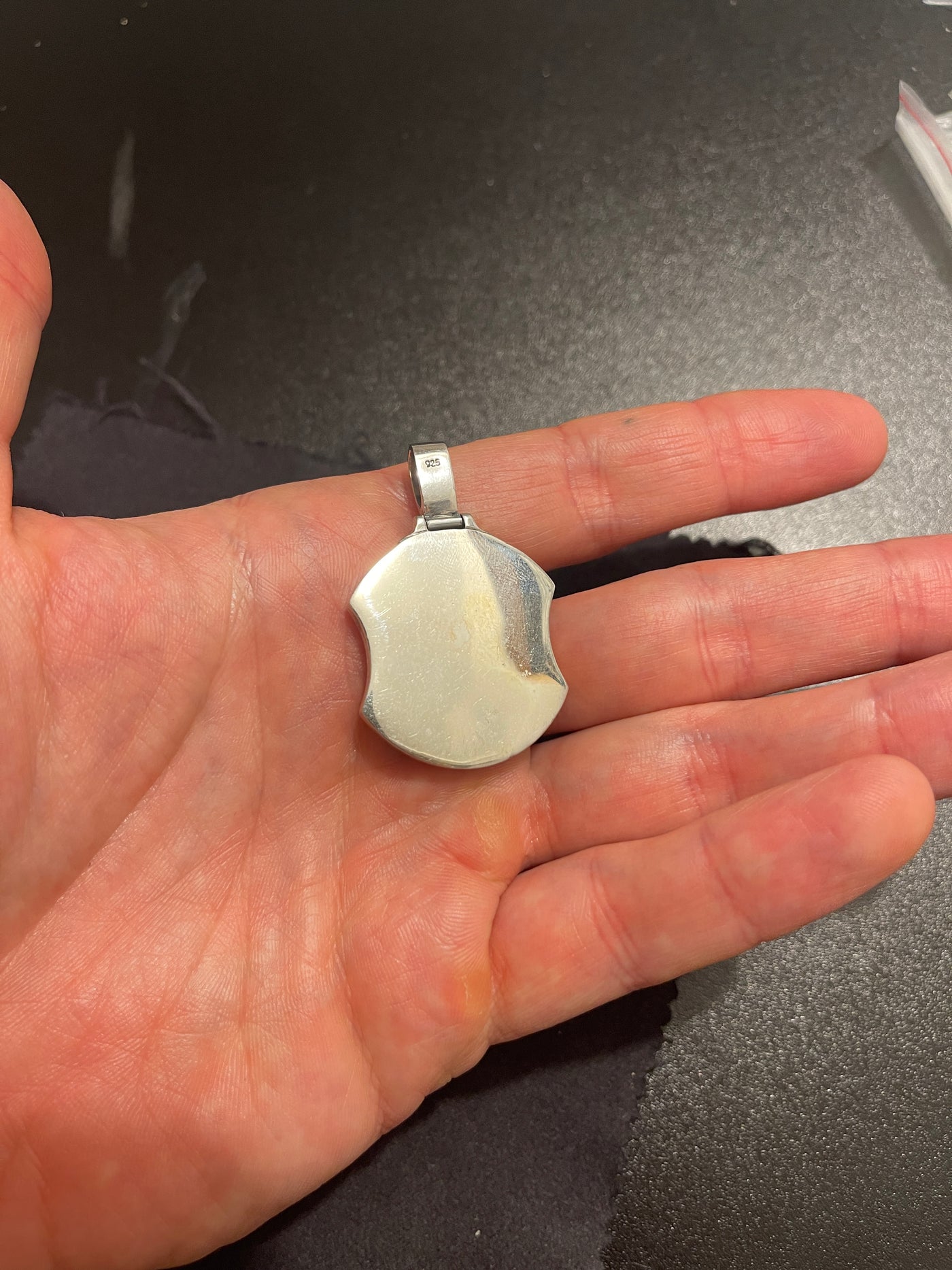 银色维京战士吊坠