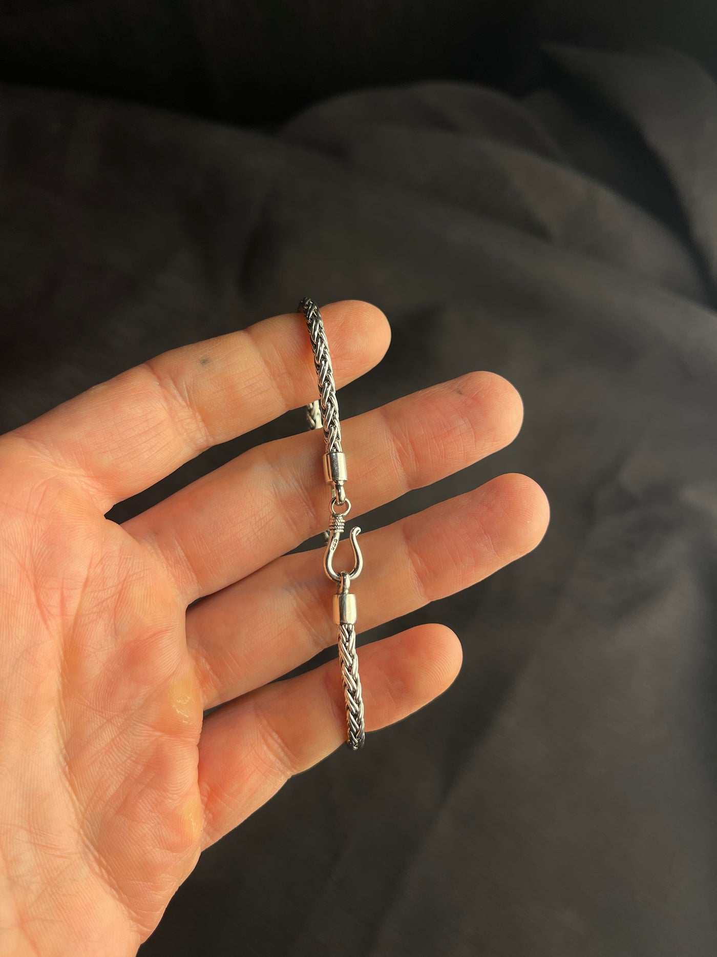 细巴厘岛银手链