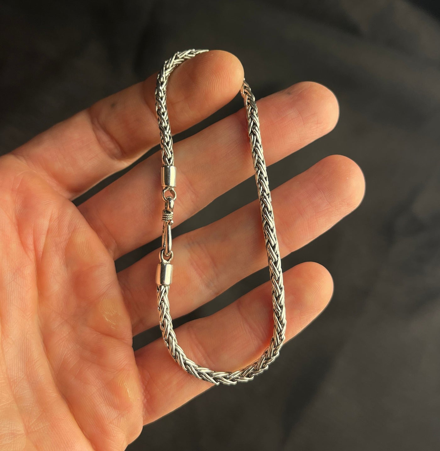 细巴厘岛银手链