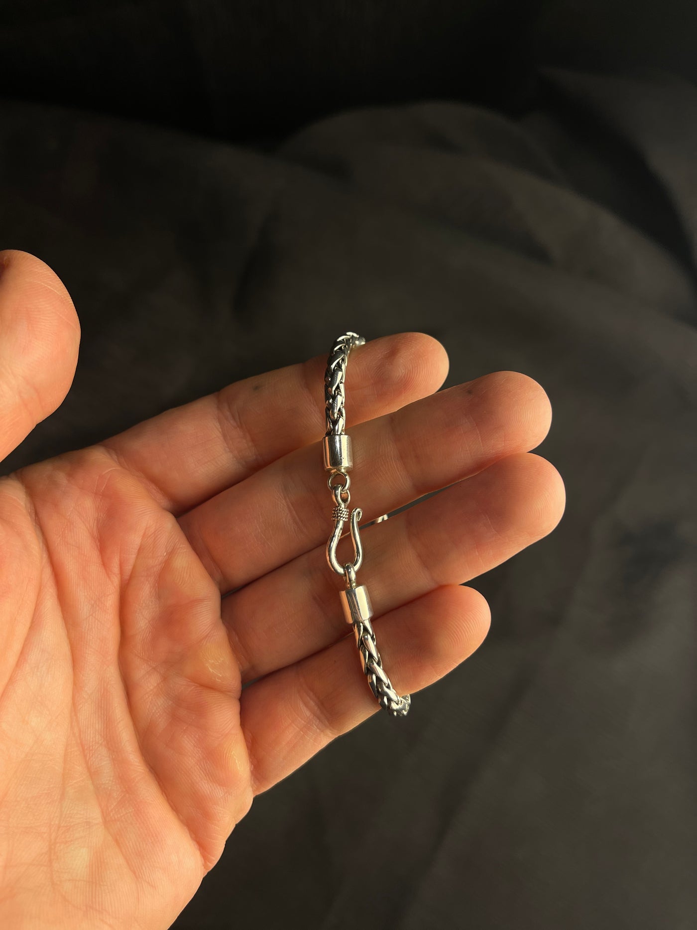 Pulsera Bali de plata (4 mm) 