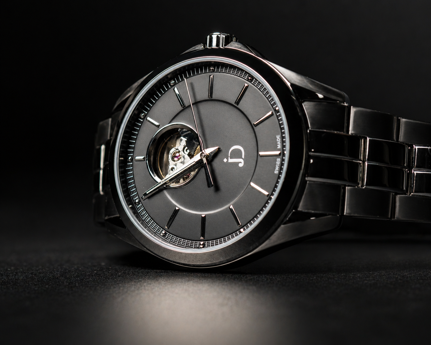 Shop Now: Classic Swiss-Made Open Heart Watch / Dynamis Jewelry
