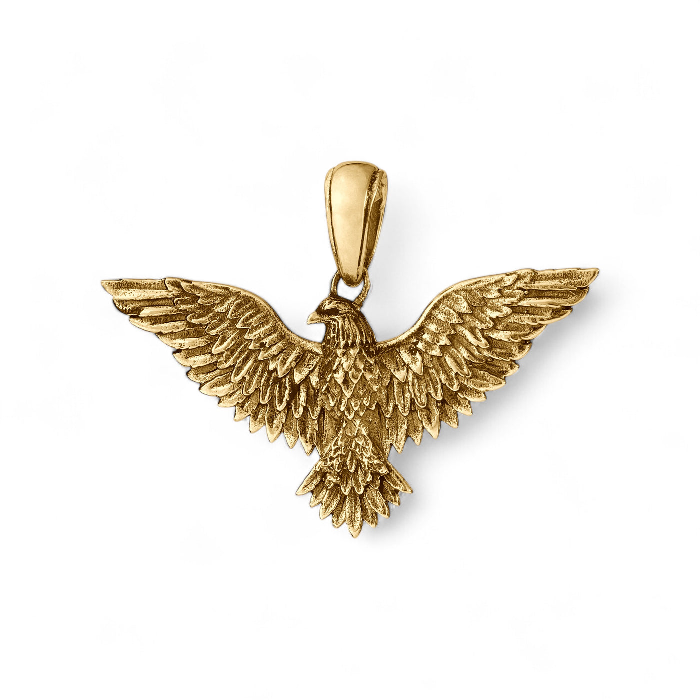 14k Yellow Gold Eagle Pendant